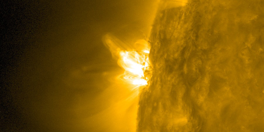 New active region producing C-class flares