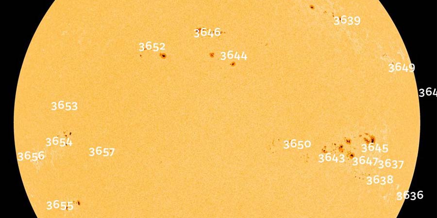Lot's of sunspots! Big chance for major flare activity?